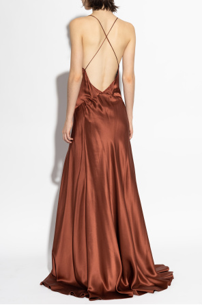 Amiri Vestido de seda con tirantes