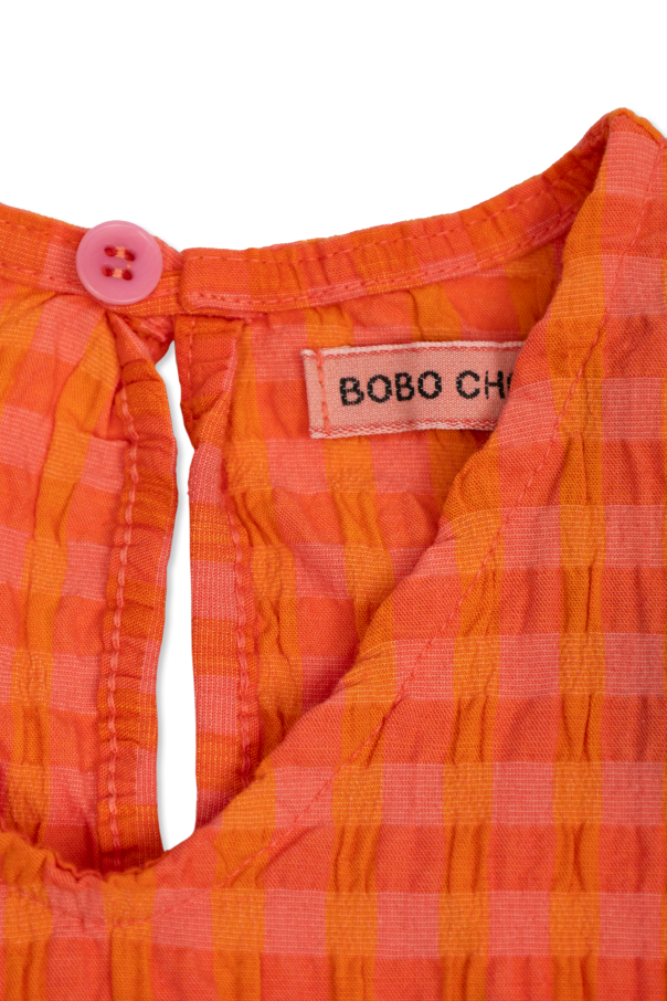 Bobo Choses Kleid mit Karomuster