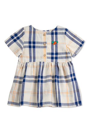 Dress with a check pattern