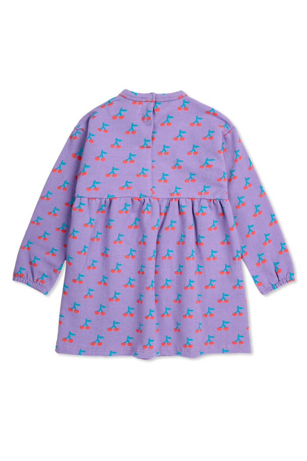 Bobo Choses dress Green with cherry motif