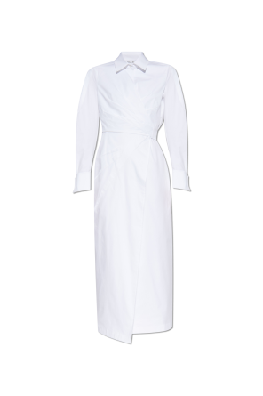 Dress with Balzac collar