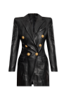 balmain black hooded jacket