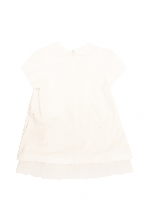 Fendi Kids Tulle-trimmed dress