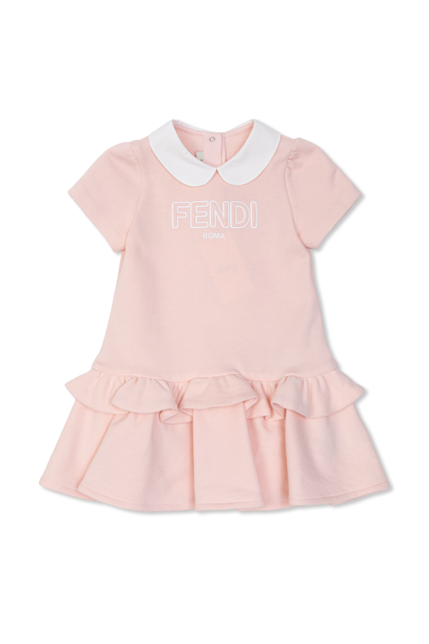 Dress with ruffles od Fendi Kids