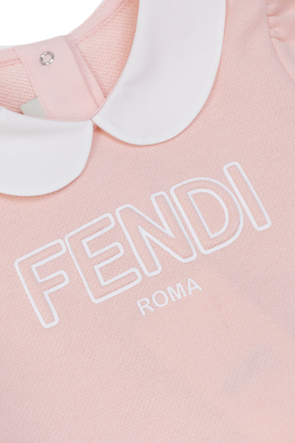 Fendi Kids Vestido con volantes
