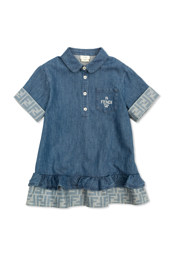 Denim dress od Fendi Kids