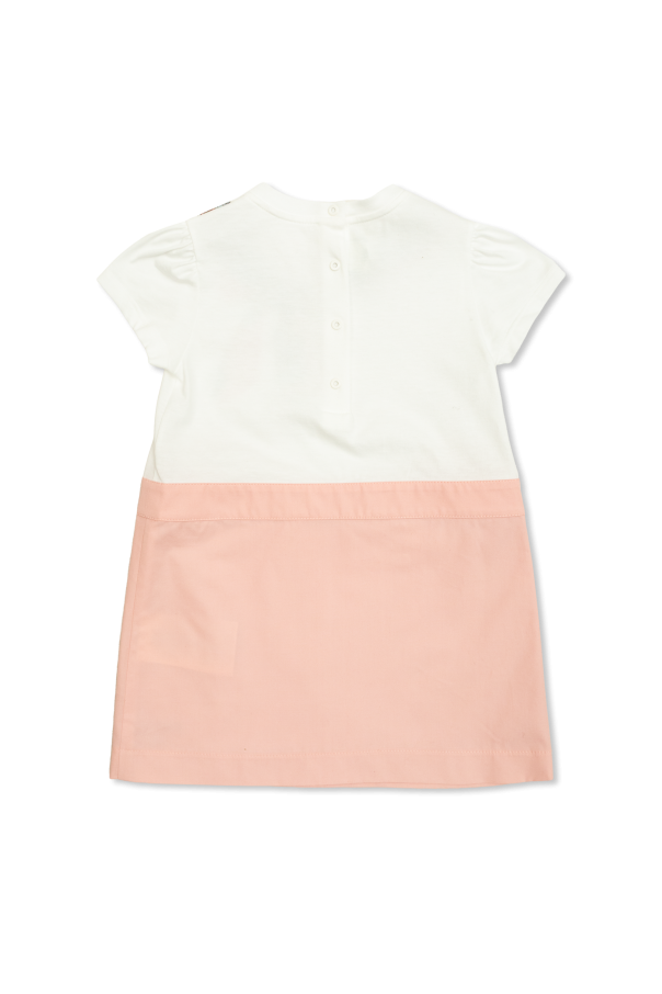 Fendi Kids Kleid mit Logo