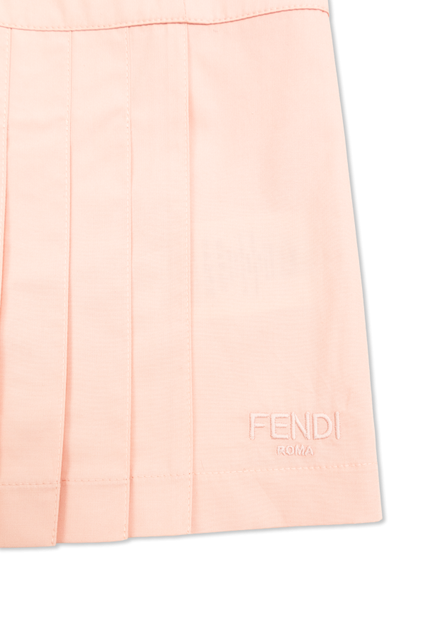 Fendi Kids Kleid mit Logo
