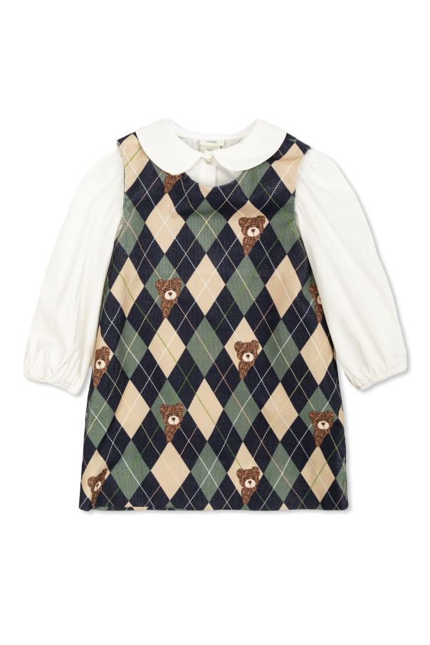 Cotton dress od Fendi Kids