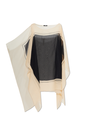 Silk poncho