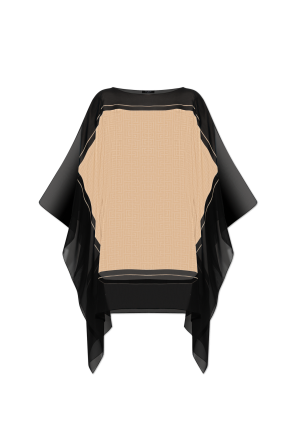 Silk poncho