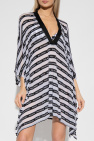 Balmain WHITE Beach dress with logo
