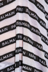 Balmain WHITE Beach dress with logo