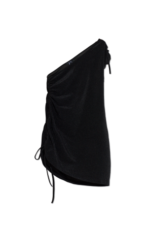 Beach dress with embroidered logo