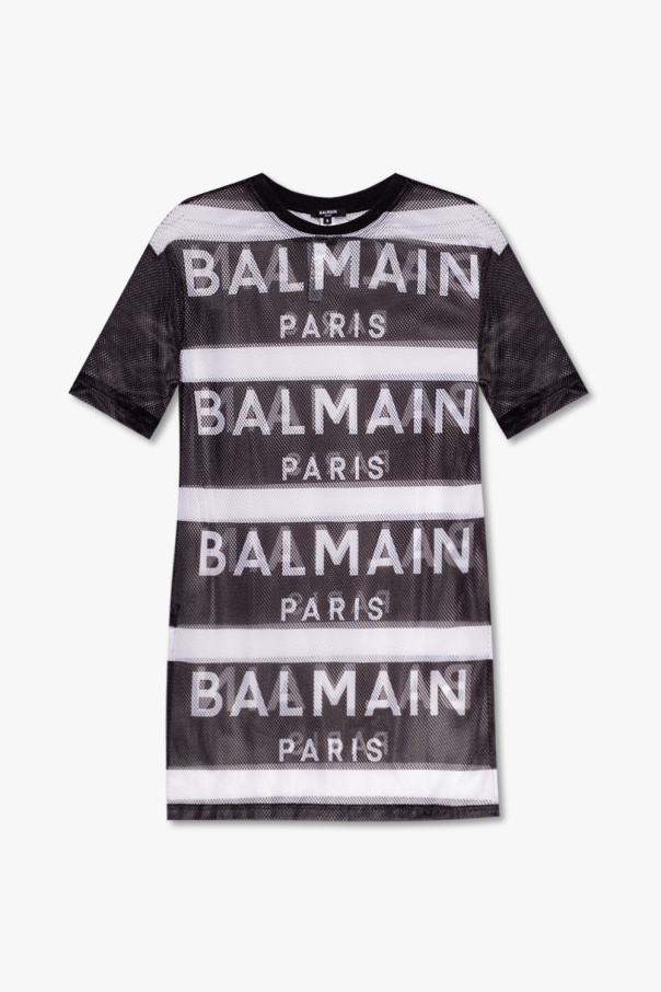 Balmain Balmain monogram sleeveless cropped top