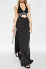 Balmain BLACK Beach dress with houndstooth pattern