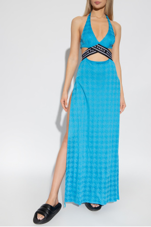 Balmain Sukienka plażowa z wzorem w pepitkę