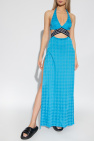 Balmain Beach dress with houndstooth pattern