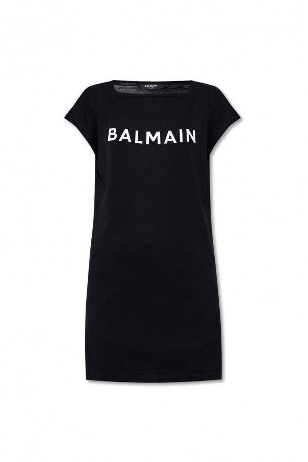 Balmain balmain logo wool and cashmere blend sweater