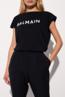 Balmain balmain logo wool and cashmere blend sweater