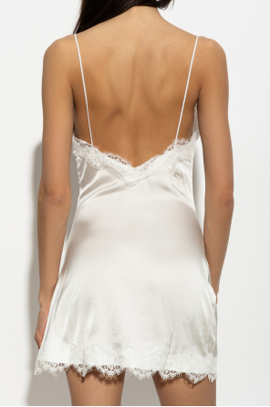 Oseree Dress with lace trim
