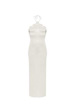 Dress with lace trim