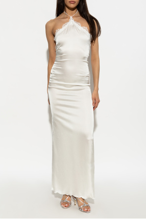 Oseree Dress with lace trim