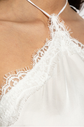 Oseree Dress with lace trim