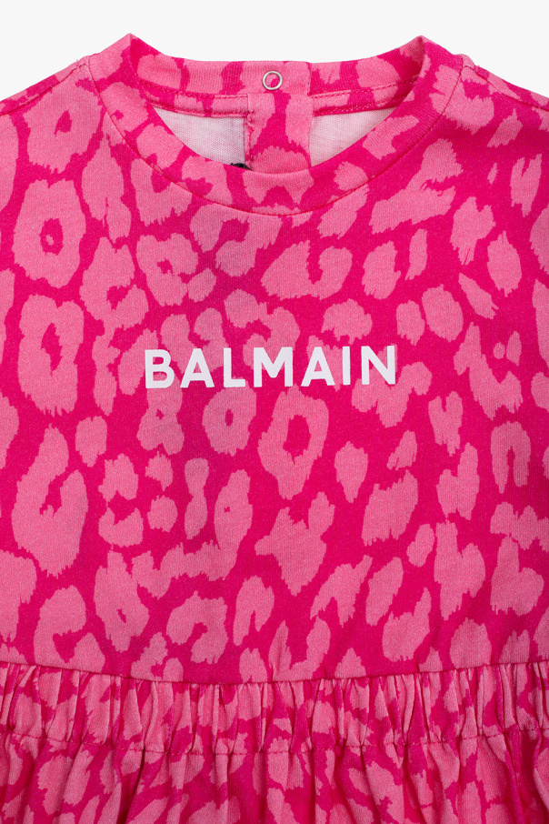 Balmain Kids Caps Balmain long-sleeve straight-leg jumpsuit