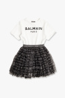 Balmain pleated knitted skirt