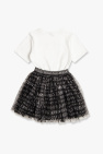 Balmain Kids WHITE Dress with logo