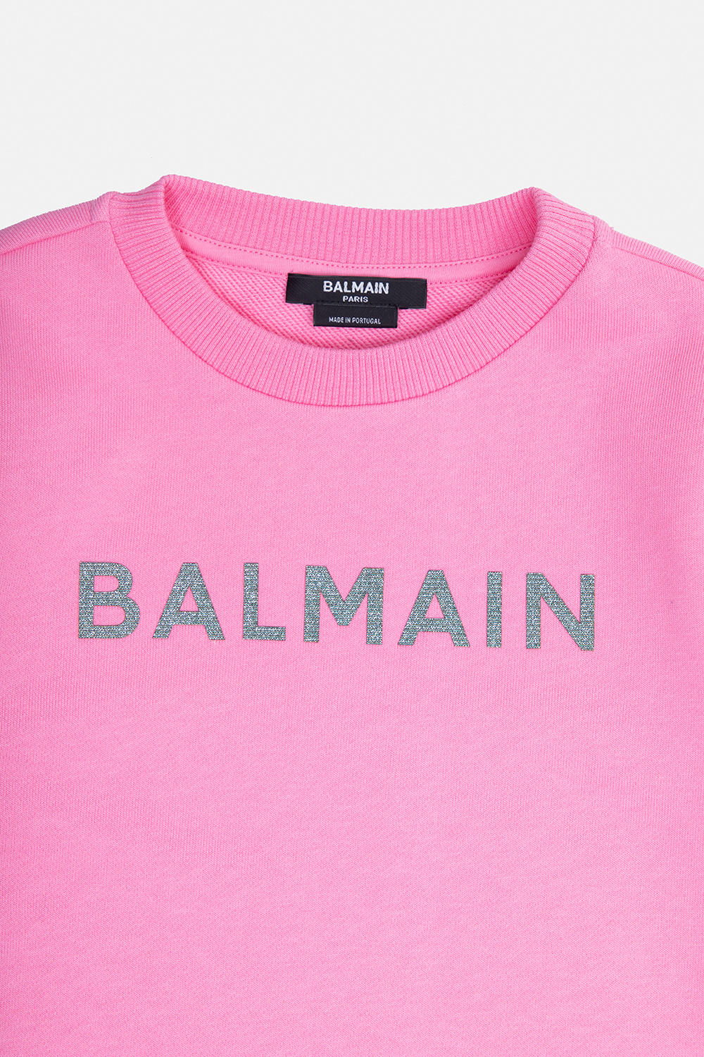 Balmain Kids Cotton dress with logo