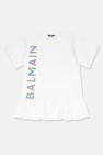 Balmain Kids Cotton dress with logo