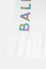 Balmain Kids Cotton dress with logo