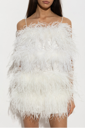 Oseree Vestido con plumas