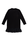 Balmain Kids BLACK Dress with logo