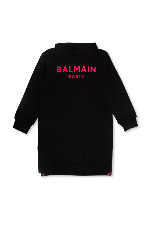 Sweatshirt dress with logo od Balmain Kids