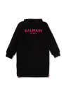 Balmain Kids Sweatshirt dress with logo