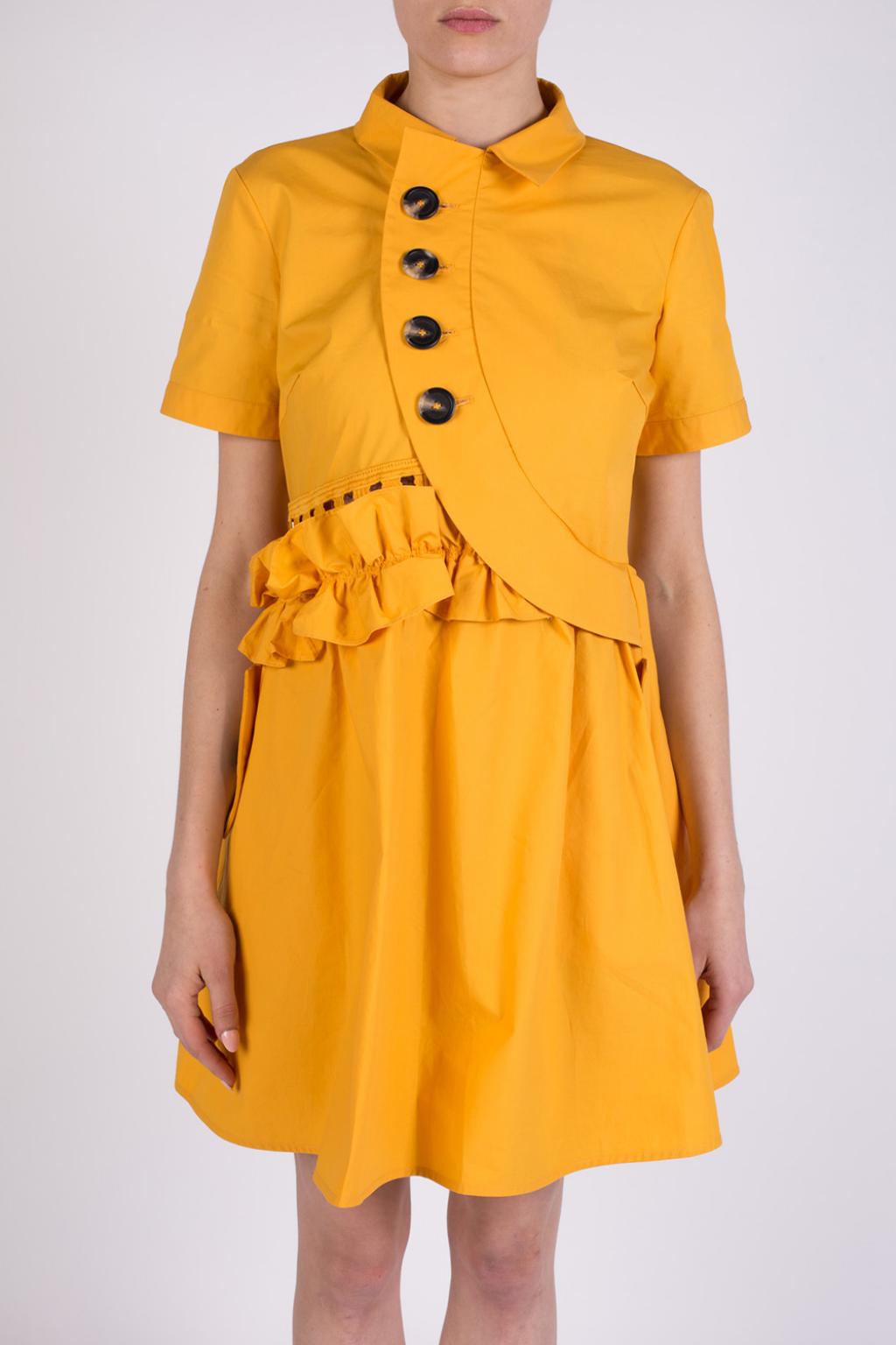 self portrait mustard dress