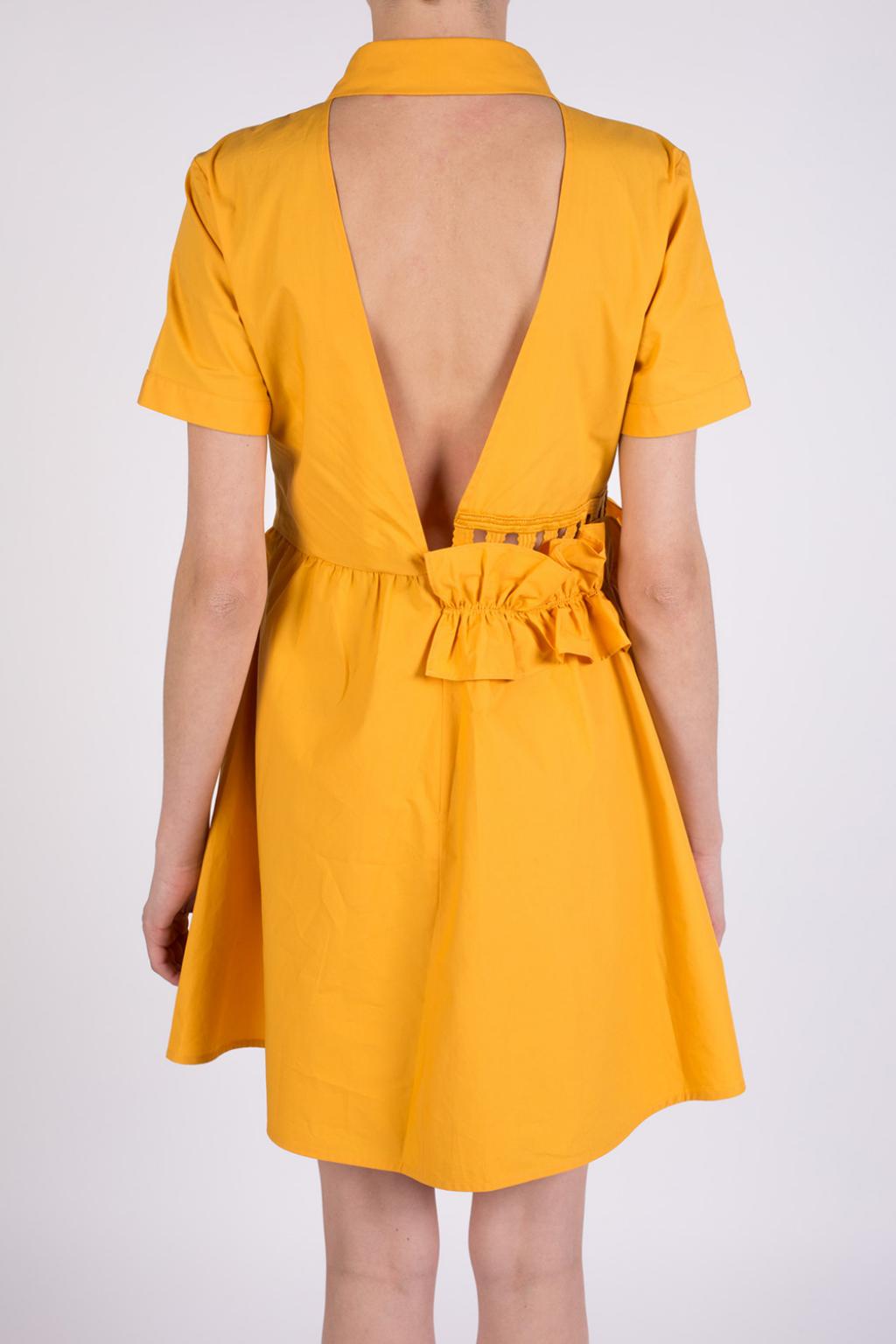 self portrait mustard dress