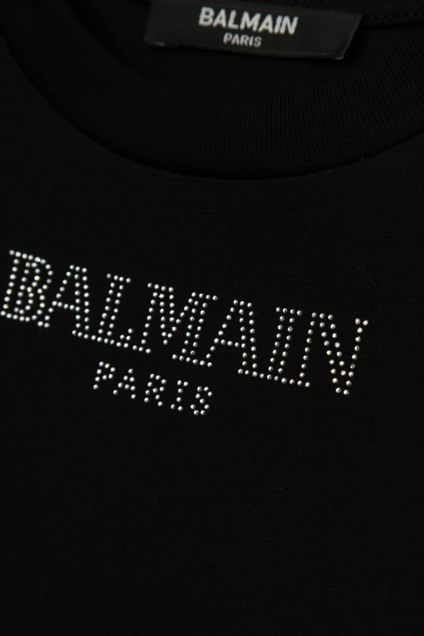Balmain Kids Dress with logo