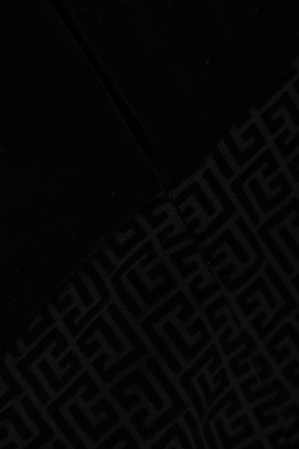 Balmain Kids Asymmetrisch geschnittenes Samtkleid