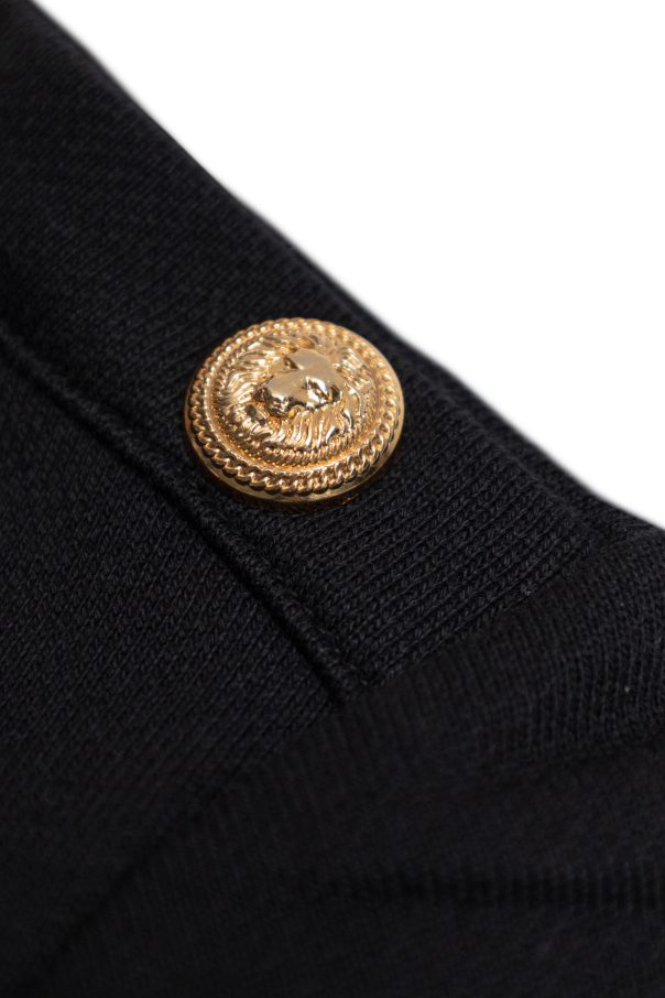 Balmain Kids Vestido con logo estampado