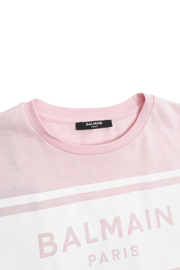 Balmain Kids Vestido con logo