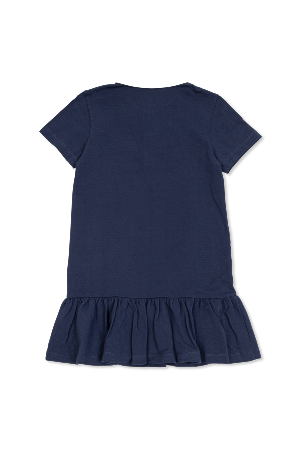 Balmain Kids Polo dress with embroidered logo