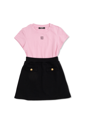 Vestido con bolsillos decorativos