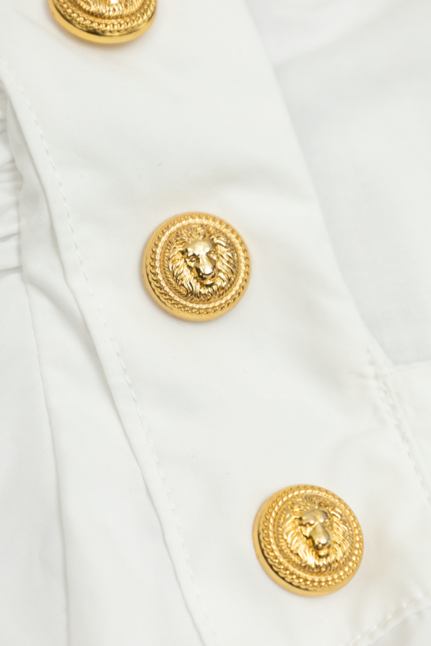 Balmain Kids Dress with decorative buttons