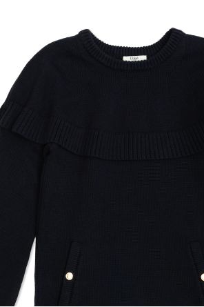 Chloé Kids Vestido con bolsillos