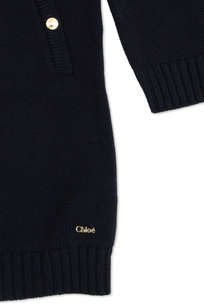Chloé Kids Vestido con bolsillos