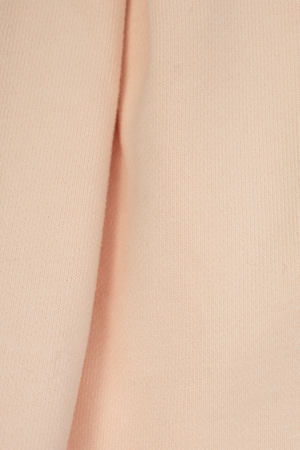 Chloé Kids Vestido con logo con acabado aterciopelado